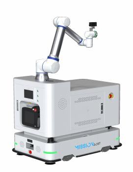 Mobiler MISSION Manipulator CM650 mit Roboterarm